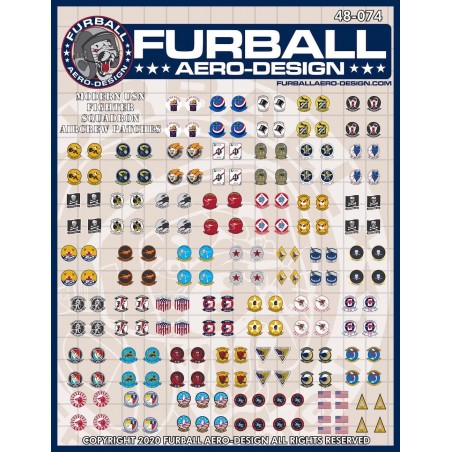 Calcas Furball 1/48 ' USN Fighter Squadron Aircrew Patches'