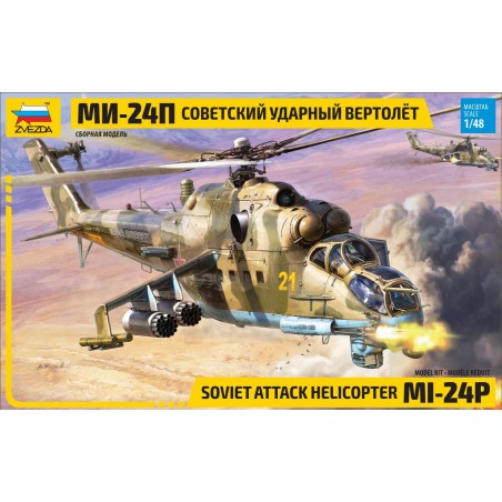 Maqueta de Helicoptero Zvezda 1/72 MIL MI-24P
