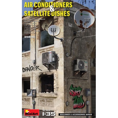 Maqueta Miniart 1/35 Air Conditioners & Satellite Dishes