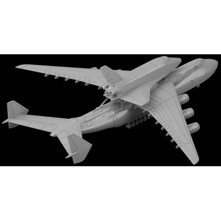 1/700 AN-225 MRIYA MILITARY TRANSPORT AIRCRAFT & SPACE SHUTTLE ORBITER BURAN