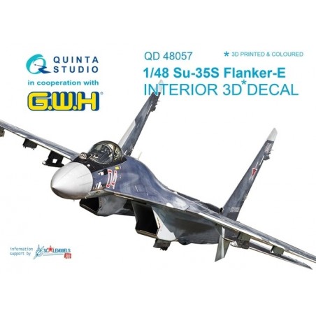 1/48 Su-35S Interior 3D Decal (GWH)