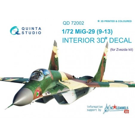 Calca Quinta Studio 1/72 MiG-29 9-13 Printed & coloured