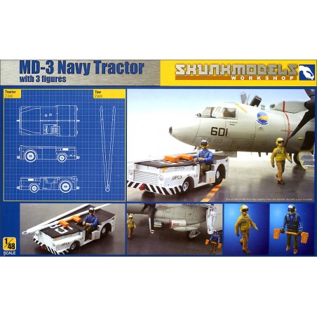 1/48 MD-3 NAVY TRACTOR W/3 FIGURES