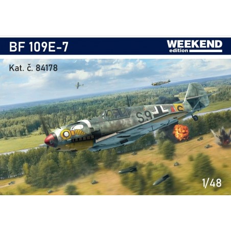 Maqueta de Avion Eduard 1/48 Bf 109E-7 Weekend Edition