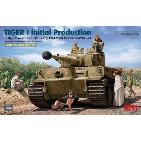 1/35 TIGER I HEAVY TANK INITIAL PRODUCTION EARLY 1943 NORTH AFRICAN FRONT/TUNISIA W/FULL INTERIOR