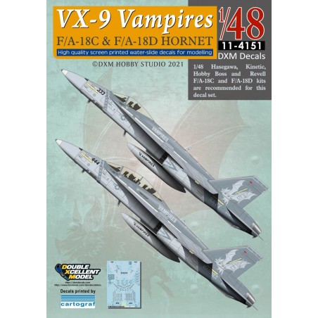 1/48 USN/USMC F/A-18C & F/A-18D Hornet VX-9 Vampires