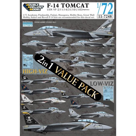 1/72 USN F-14A/B/D Value Pack decal set
