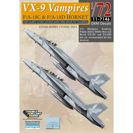 1/72 USN/USMC F/A-18C & F/A-18D Hornet VX-9 Vampires
