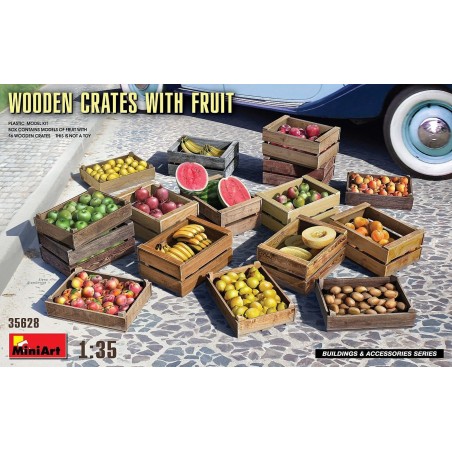 1/35 WOODEN BOX AND FRUIT SET