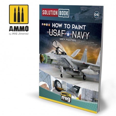 SOLUTION BOOK. How To Paint USAF Navy Grey Fighters (Multilingüe)