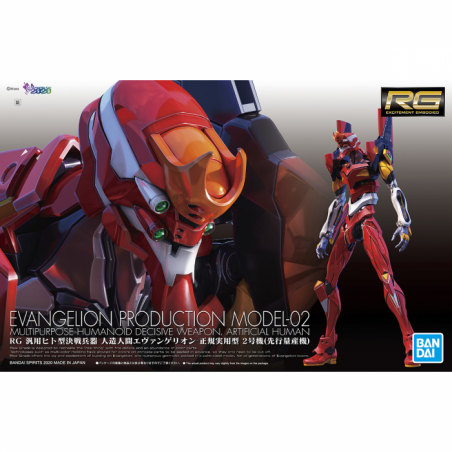 Maqueta bandai RG All-Purpose Humanoid Decisive Battle Weapon Artificial Human Evangelion Unit 02 (Production Model)