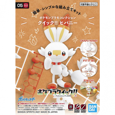 Bandai Pokemon Plastic Model Collection Quick!! 05 Scorbunny