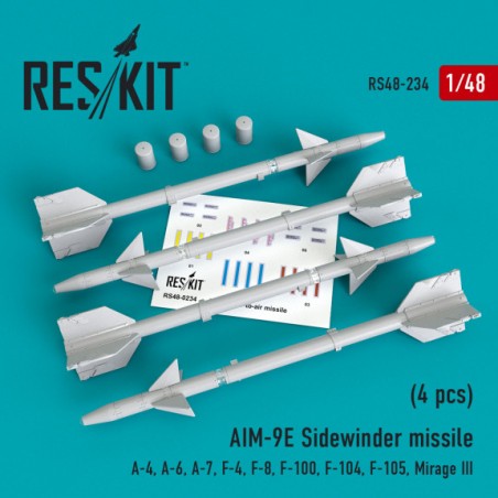 Kit Resina 1/48 AIM-9E SIDEWINDER MISSILE
