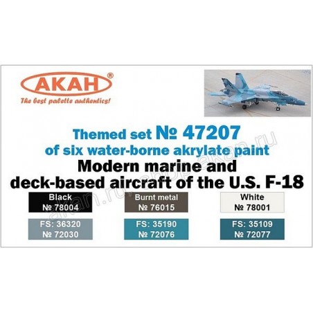 Set de Pinturas US NAVY AND DECK AVIATION - F-18 "HORNET"