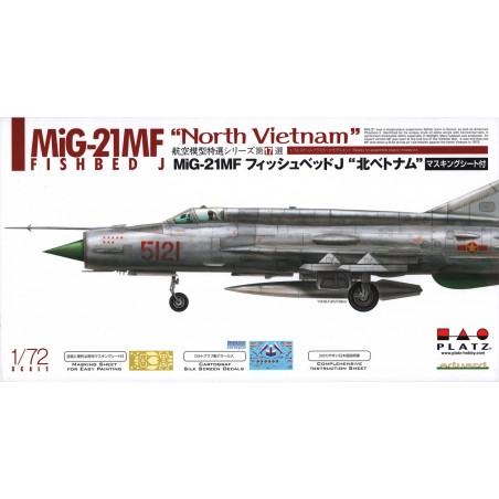 Platz 1/72 MiG-21MF Fishbed J with Masking Sheet