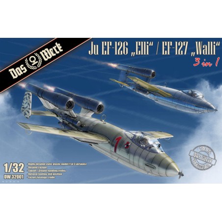 Maqueta de Avion Das Werck 1/32 Junkers Ju EF-126 „Elli“ / EF-127 „Walli“