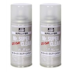 KNS Hobby - Mr SUPER CLEAR B-523 UV CUT FLAT SPRAY (170ML