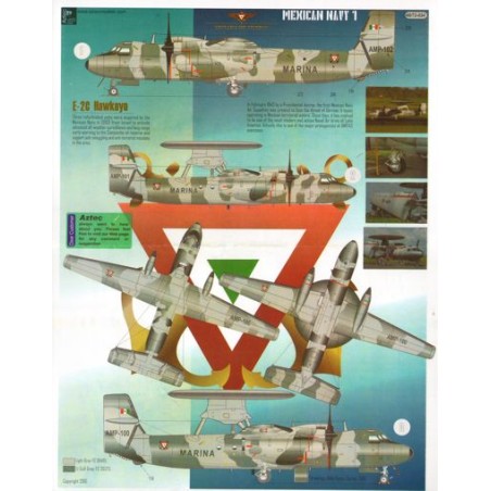 Aztec Models 1/48 Decals Mexican Navy part 1. Grumman E-2C Hawkeye