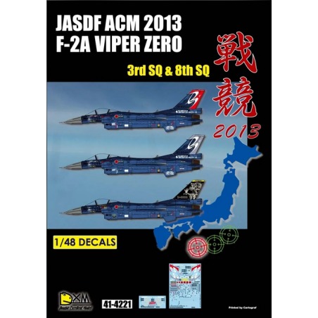 Calca 1/48 JASDF ACM 2013 F-2A VIPER ZERO 3rd SQ & 8th SQ