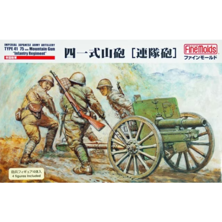 Maqueta Finemolds 1/35 Imperial Japanese Army Type 41 75 mm Mountain Gun Regimental Artillery