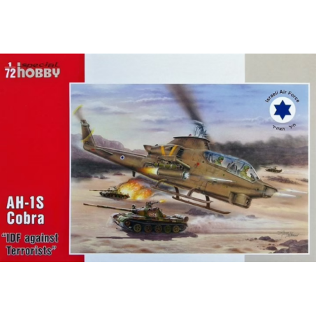 Maqueta de helicoptero Special Hobby 1/72 AH-1S Cobra "IDF against Terrorists"