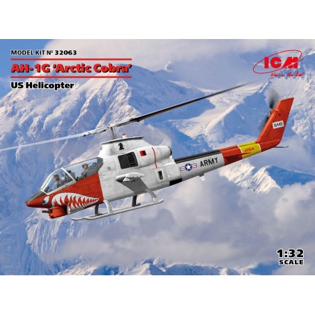 ICM 1/32 U.S. Army AH-1G Arctic Cobra helicopter model kit