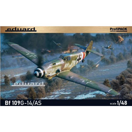 Maqueta Eduard 1/48 Bf 109G-14/AS Profipack