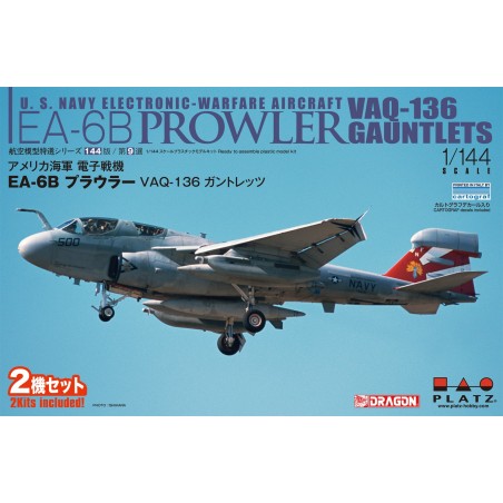 Platz 1/144 US Navy Electronic Warfare Aircraft EA-6B Prowler VAQ-136 Gantrez