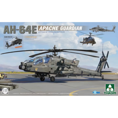 Takom 1/35 AH-64E Apache Guardian Helicopter Model Kit