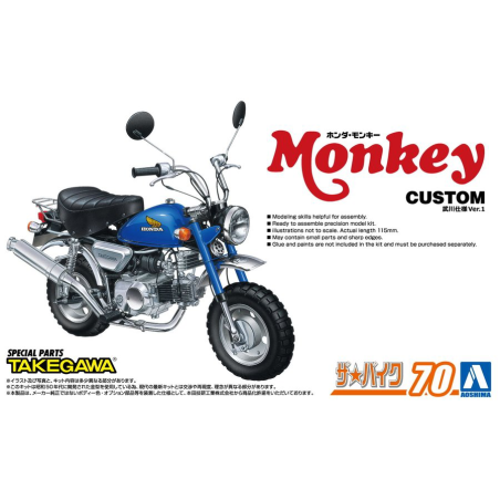 Aoshima 1/12 Honda Z50J Monkey '78 Custom Takegawa Specification Ver.1