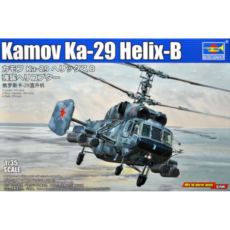 Maqueta de Helicoptero Trumpeter 1/35 Kamov Ka-29 Helix-B