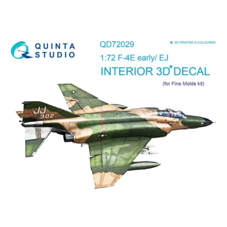 Quinta Studio 1/72 F-4E early/EJ decal  (Finemolds kit)