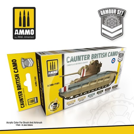 Ammo Mig Caunter British Cammo Armort Kit de Pinturas