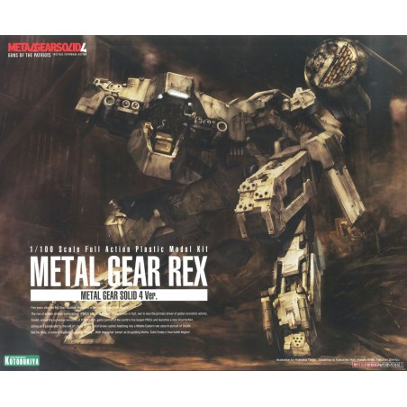Kotobukiya 1/100 Metal Gear Solid 4: Guns of the Patriots - METAL GEAR REX Videogame Model Kit