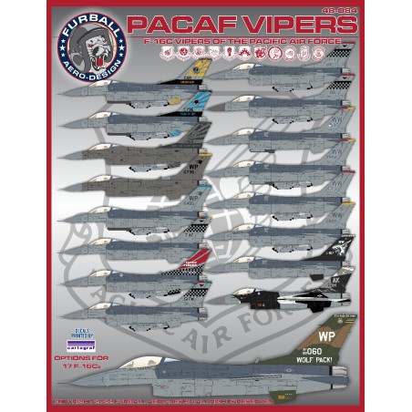 Furball Decals 1/48 "PACAF VIPERS"  F-16Cs