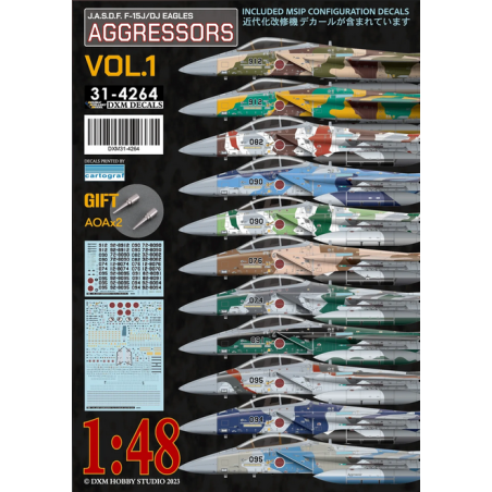 DXM Decals 1/48 F-15J/DJ JASDF Aggressors Vol.1