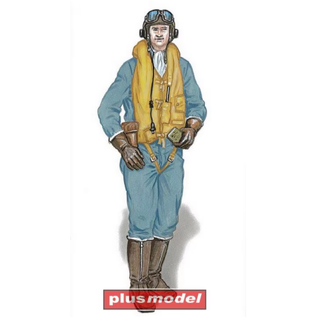 Plusmodel 1/48 Pilot Hurricane resin kit