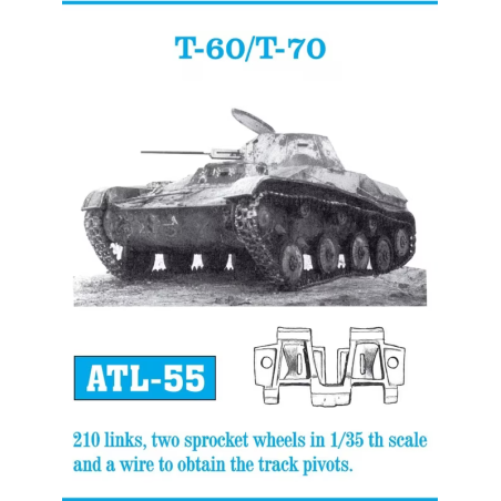 Friul Model 1/35 ATL-55 T-60 / T-70 Track Links