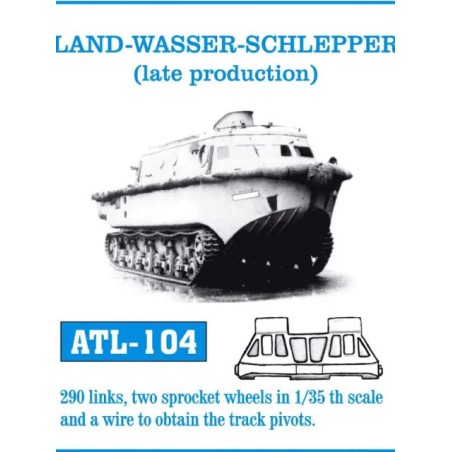 Friul Model 1/35 ATL-104 Land-Wasser-Schlepper (late production) Track Links