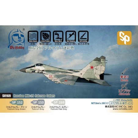 Vic Hobby  Acrylic Colors MiG-29 Fulcrum Camouflage Color Set