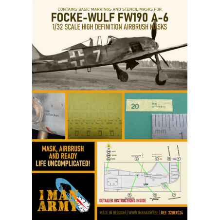 1 Man Army 1/32 MASK for Focke-Wulf FW190 A-6