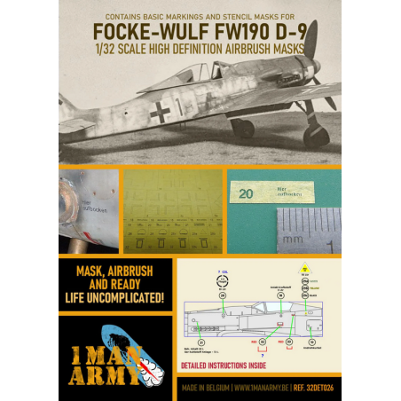 1 Man Army Mascara 1/32  Focke-Wulf FW190 D-9