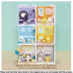 maqueta pokemon poke peace house studio scorbunny pikachu takara tomy robotines 2