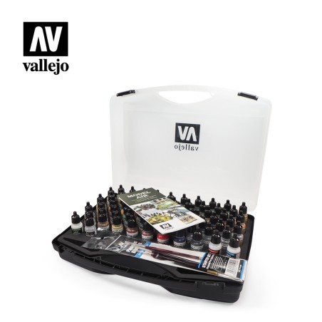 Vallejo Plastic case with 72 colors Model Air