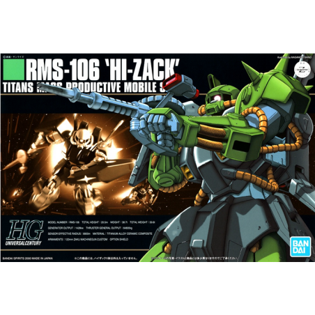 Gundam Model Kit Bandai 1/144 HGUC RMS-106 Hi-Zack
