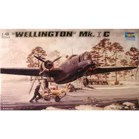 Maqueta de avión Trumpeter 1/48 "Wellington" Mk.I C