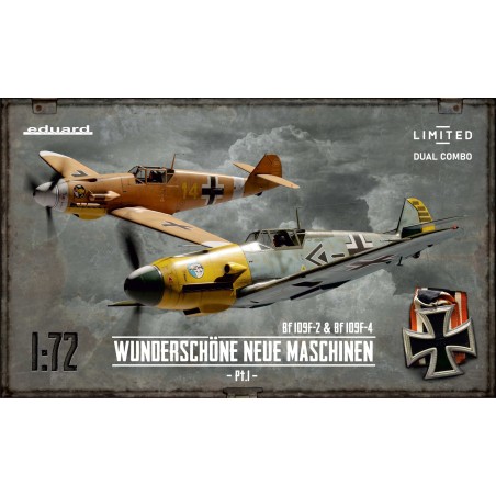 Eduard 1/72 Bf 109F-2 & Bf 109F-4 Wunderschöne Neue Maschinen pt.I Limited - Dual Combo aircraft model kit