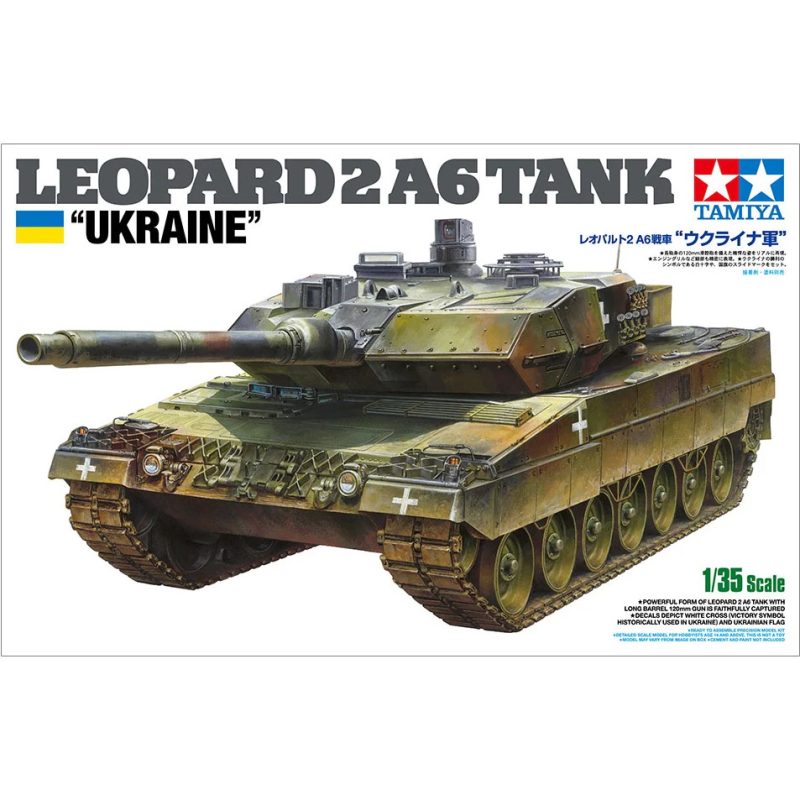 1/35 Leopard 2 A6 Tank Ukraine (Scale Limited) Tamiya model kit