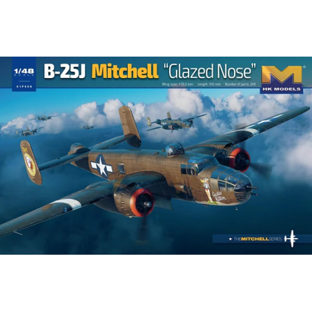HK Models 1/48 B-25J Mitchell "Glazed Nose" aircraft model kit