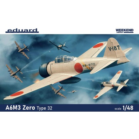 Eduard 1/48 A6M3 Zero Type 32 Weekend Edition aircraft model kit